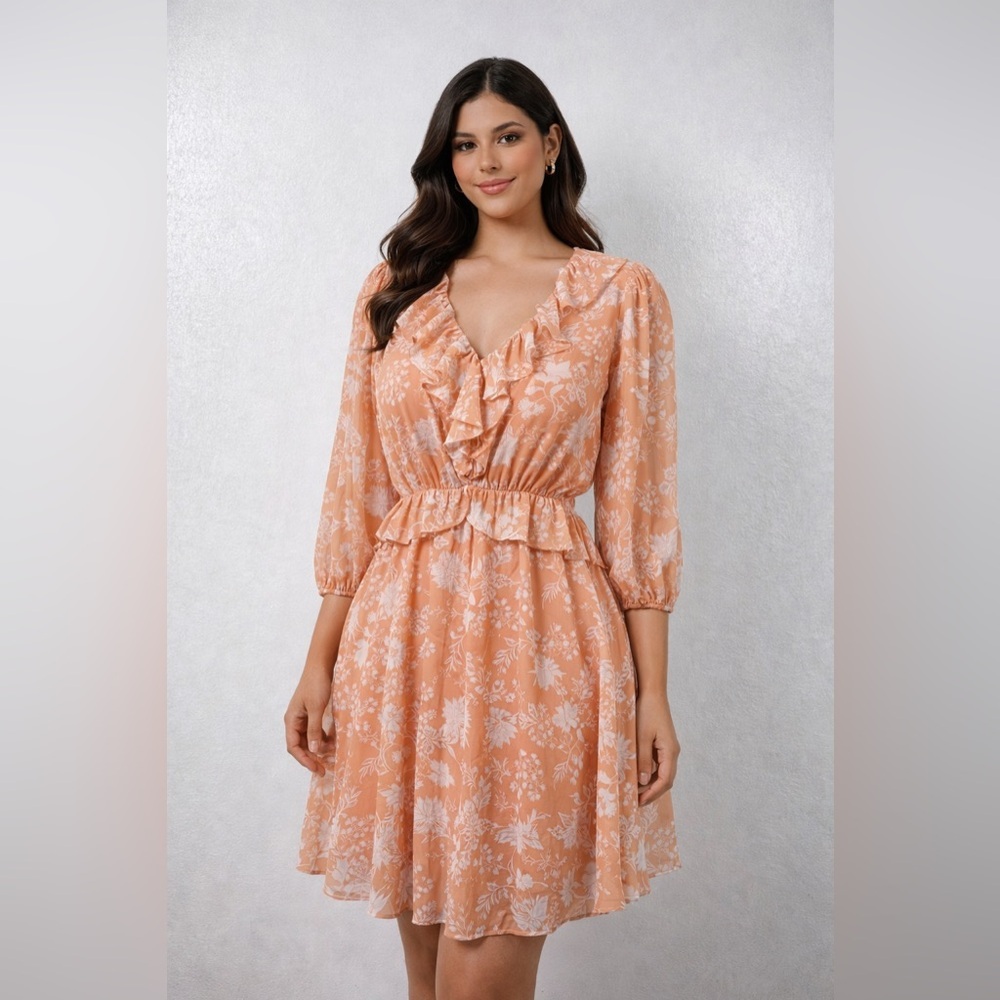 Sienna Sky Floral Boho Mini Dress Size Small